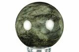 Flashy, Polished Labradorite Sphere - Great Color Play #266218-1
